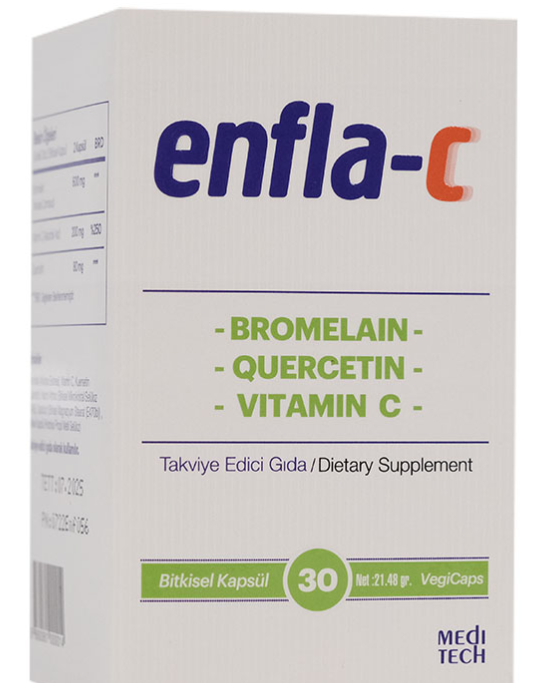 Enfla C Takviye Edici Gıda 30 Bitkisel Kapsül