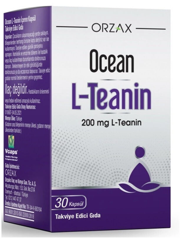 Orzax Ocean L-Teanin Takviye Edici Gıda 30 Kapsül