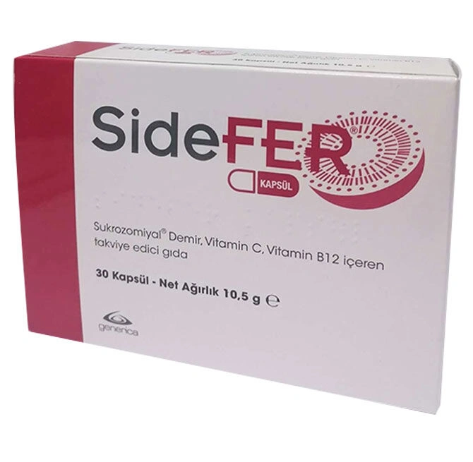Sidefer Vitamin C ve Vitamin B12 30 Kapsül
