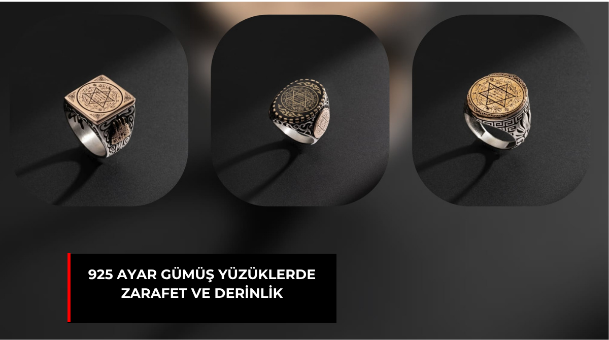 925 AYAR GÜMÜŞ YÜZÜKLERDE ZARAFET VE DERİNLİK