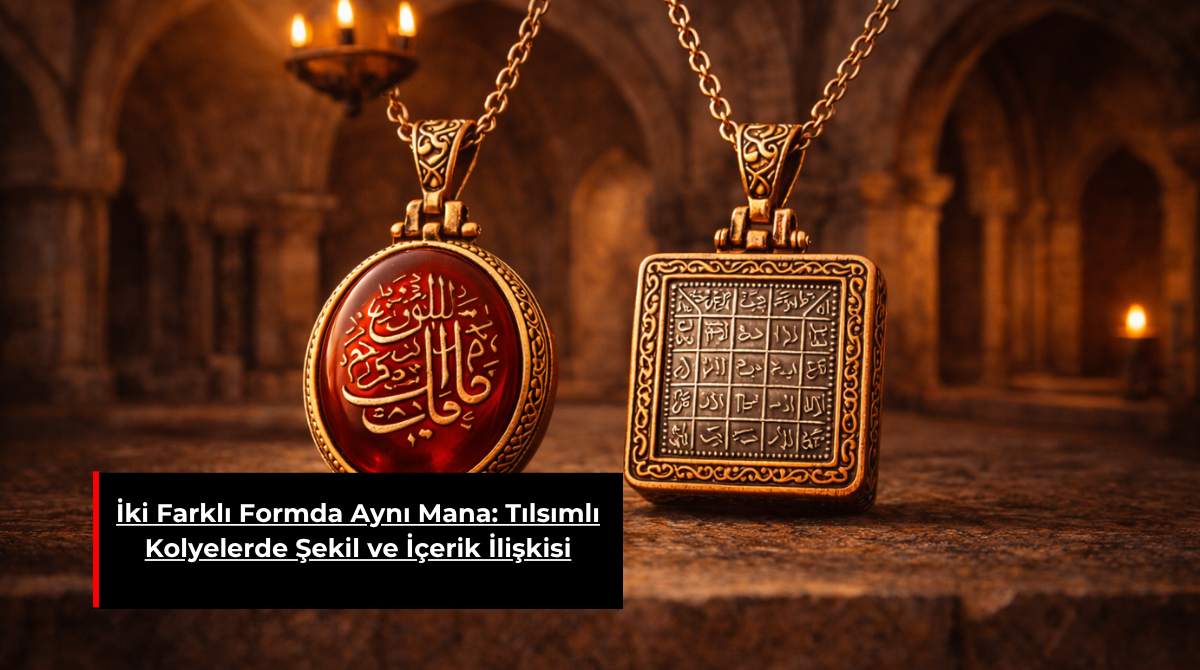 İKİ FARKLI FORMDA AYNI MANA: TILSIMLI KOLYELERDE ŞEKİL VE İÇERİK İLİŞKİSİ