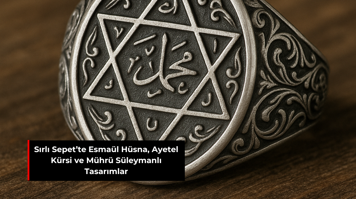 SIRLI SEPET’TE ESMAÜL HÜSNA, AYETEL KÜRSİ VE MÜHRÜ SÜLEYMANLI TASARIMLARSIRLI SEPET’TE ESMAÜL HÜSNA, AYETEL KÜRSİ VE MÜHRÜ SÜLEYMANLI TASARIMLAR