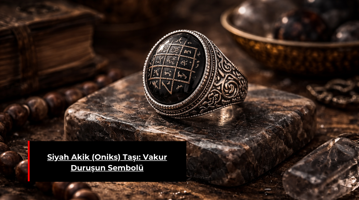 SİYAH AKİK (ONİKS) TAŞI: VAKUR DURUŞUN SEMBOLÜ