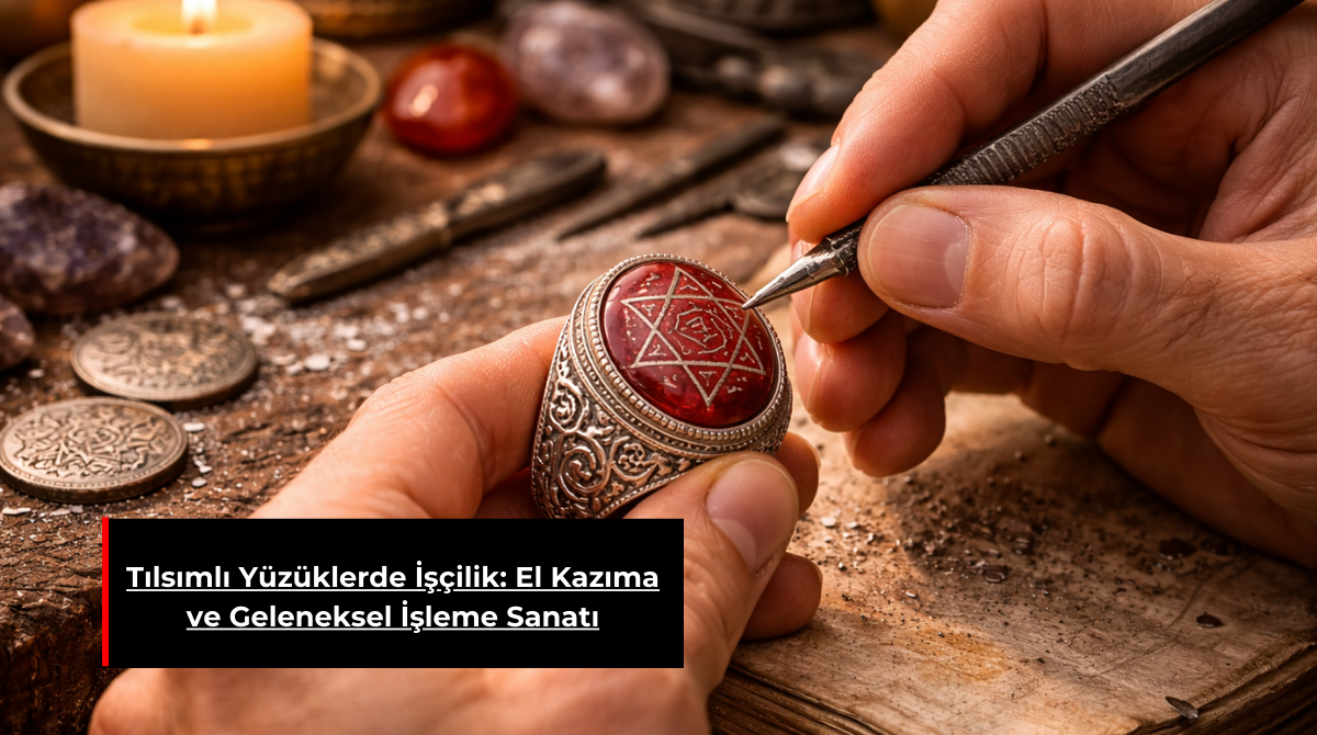 TILSIMLI YÜZÜKLERDE İŞÇİLİK: EL KAZIMA VE GELENEKSEL İŞLEME SANATI
