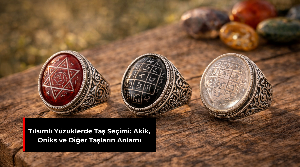 TILSIMLI YÜZÜKLERDE TAŞ SEÇİMİ: AKİK, ONİKS VE DİĞER TAŞLARIN ANLAMI