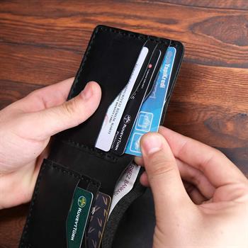 6 Cepli 1 Gözlü Deri Erkek Cüzdan