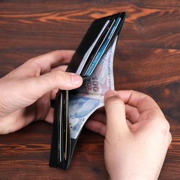 6 Cepli 1 Gözlü Deri Erkek Cüzdan