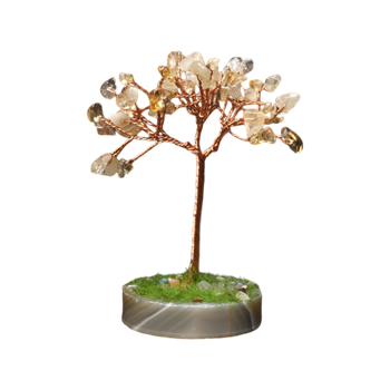 Akik Tabanlı Sitrin Hayat Ağacı