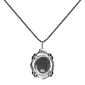 Allah Yazılı Beyaz 925 Ayar Gümüş Kolye