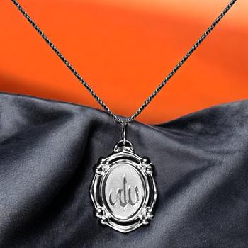 Allah Yazılı Beyaz 925 Ayar Gümüş Kolye