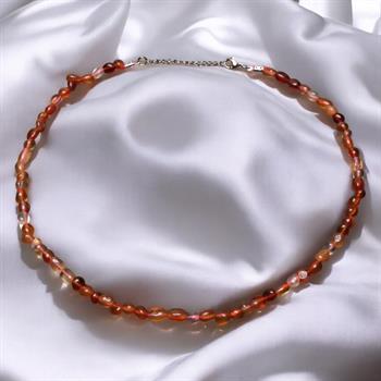 Amorf Kesim Akik Taşı Dizi Kolye