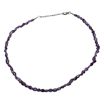 Amorf Kesim Ametist Taşı Dizi Kolye