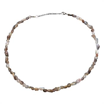 Amorf Kesim Botswana Akik Taşı Dizi Kolye