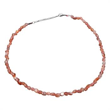 Amorf Kesim Güneş Taşı Dizi Kolye