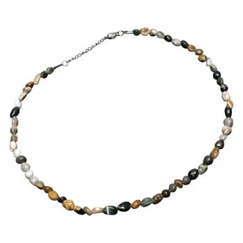 Amorf Kesim Jasper Taşı Dizi Kolye