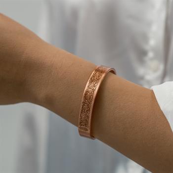 Ayetel Kürs-i Yazılı Bakır Bilezik