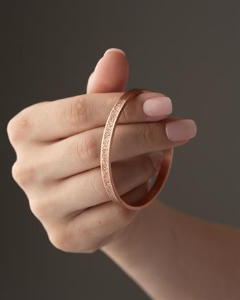 Ayetel Kürsi Yazılı Bakır Kolye ve Bilezik Seti (Zeolit Taşı)