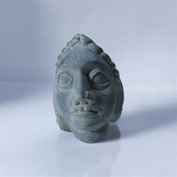 Babil Serisi 2 Serpantin Taşı Kafa Büstü  (El İşçiliği)