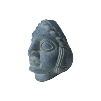 Babil Serisi 2 Serpantin Taşı Kafa Büstü  (El İşçiliği)