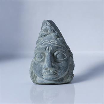 Babil Serisi 3 Serpantin Taşı Kafa Büstü (El İşçiliği)