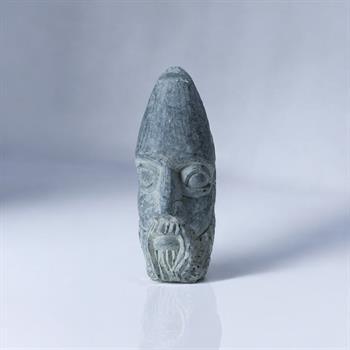 Babil Serisi 4 Serpantin Taşı Kafa Büstü (El İşçiliği)