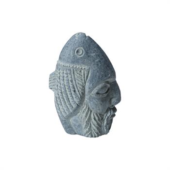 Babil Serisi 5 Serpantin Taşı Kafa Büstü (El İşçiliği)