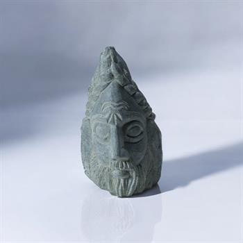 Babil Serisi 6 Serpantin Taşı Kafa Büstü (El İşçiliği)