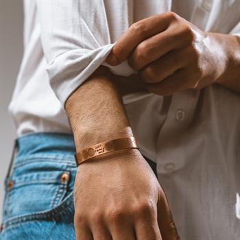 Bakır Dua Yazılı Bay&Bayan Bilezik