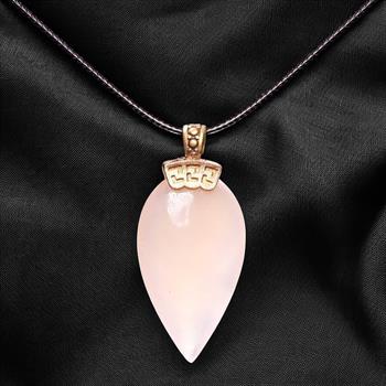 Beyaz Badem Kesim Akik Taşı Kolye 