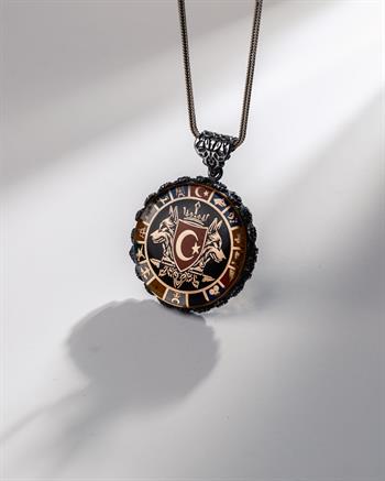 Bozkurt Sembolü ve Türk Devletleri Armalı 925 Ayar Gümüş Kolye