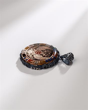 Çift Başlı Kartal ve Türk Sembolleri 925 Ayar Gümüş Kolye