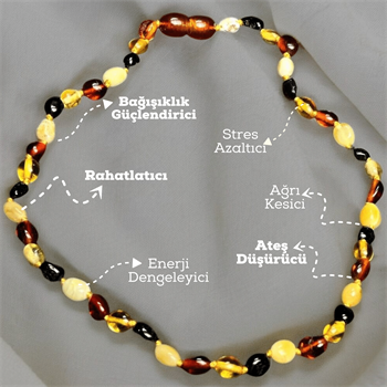 Damla Kehribar Bebek Kolyesi (Asena)