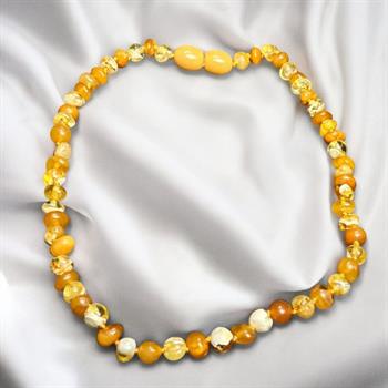 Damla Kehribar Bebek Kolyesi (Balkız)