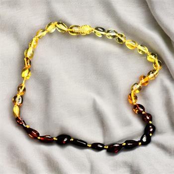 Damla Kehribar Bebek Kolyesi (Yiğit)