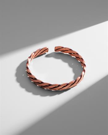 Desensiz Burma Bakır Bilezik Yüzük Seti