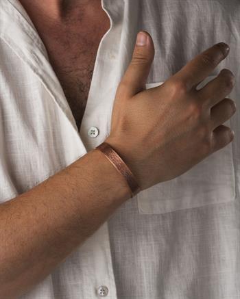 Doku Desenli 5 Motifli Prime Bakır Bilezik