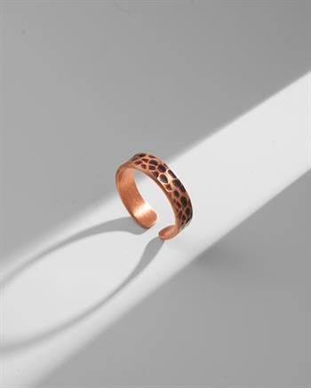 Dövme Desenli Bakır Yüzük (5 mm)