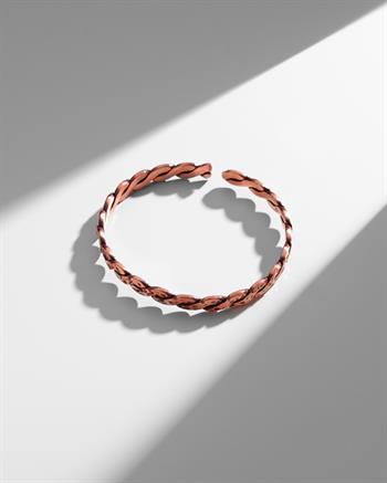 Dövme Desenli Burma Bakır Bilezik Yüzük Seti