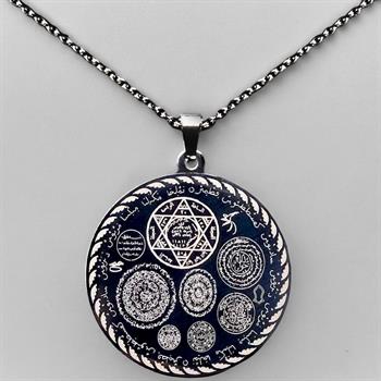 Dualı Siyah Kaplama Yuvarlak Titanyum Çelik Kolye