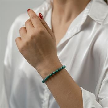 Enerji Çemberi Doğal Ham Bakır Bilezik Malakit Ve Hematit Taşlı Makrome Örme (Ayarlanabilir)