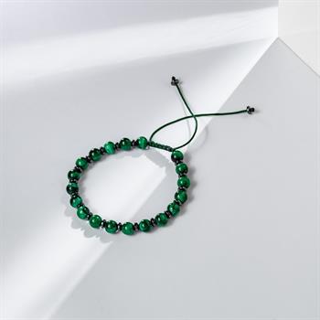 Enerji Çemberi Doğal Ham Bakır Bilezik Malakit Ve Hematit Taşlı Makrome Örme (Ayarlanabilir)
