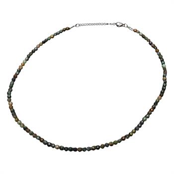 Faset Kesim Afrika Turkuazı Dizi Kolye