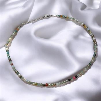 Faset Kesim Akik Taşı Dizi Kolye