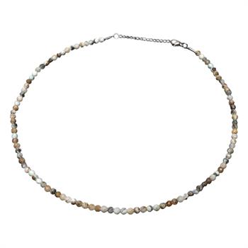 Faset Kesim Amazonit Taşı Dizi Kolye