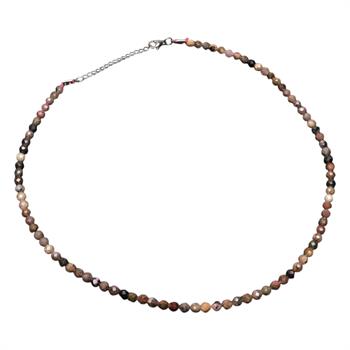 Faset Kesim Rodanit Taşı Dizi Kolye