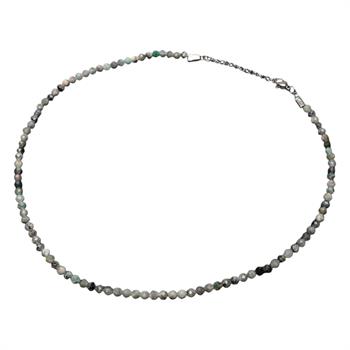 Faset Kesim Zümrüt Taşı Dizi Kolye