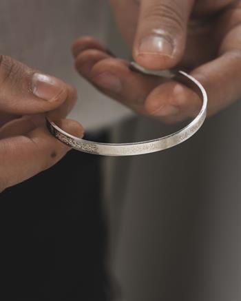 Gümüş Titanyum Kaplama Çelik Kolye Bilezik Seti