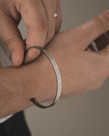 Gümüş Titanyum Kaplama Çelik Kolye Bilezik Seti