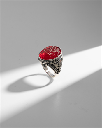 Hakiki Tılsımlı Mühr-ü Süleyman (Kan Taşı): 