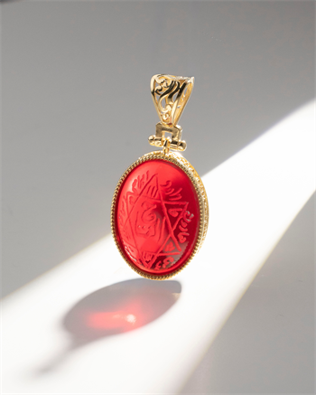 Hakiki Tılsımlı Mühr-ü Süleyman Kolye (Bakır Çerçeve): Hızlı Tesir ve Muhabbet İletkeni